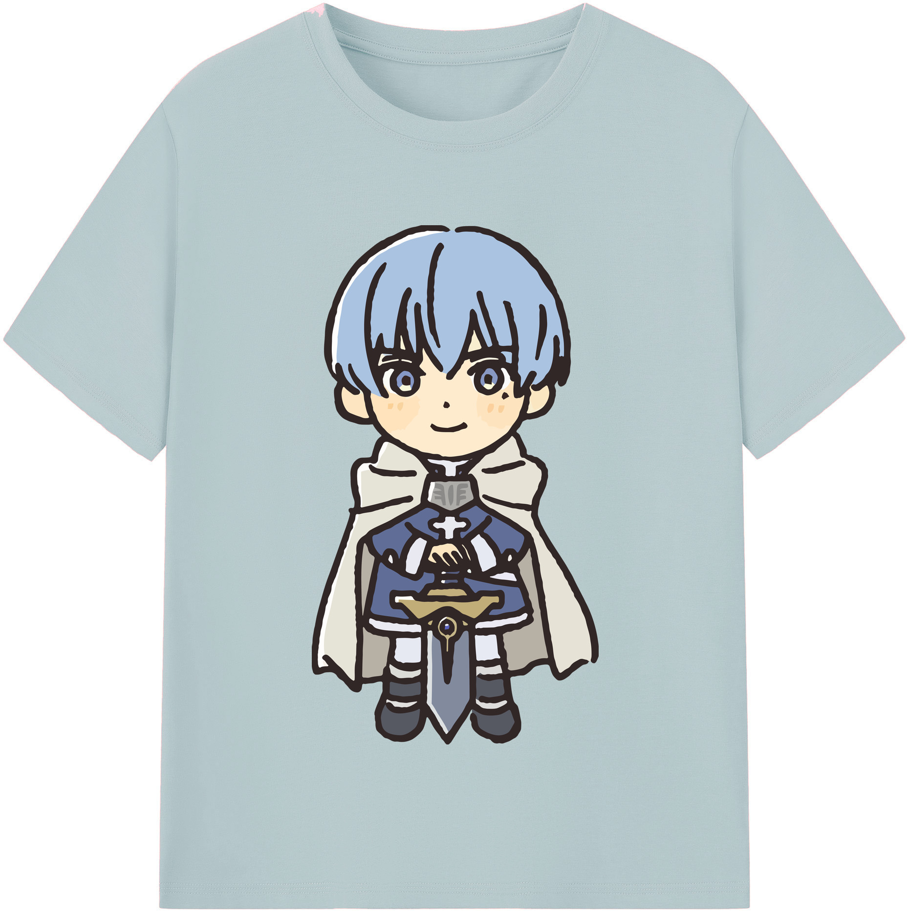 （画像用） 葬送のフリーレン Frieren 綿100％半袖Tシャツ（フロントプリント）